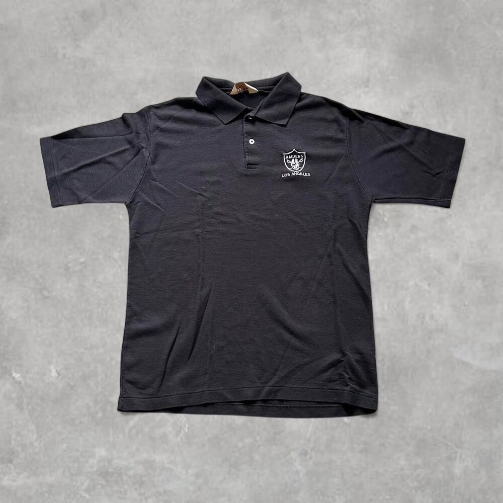 Logo-7 Men's Black and Grey T-shirt